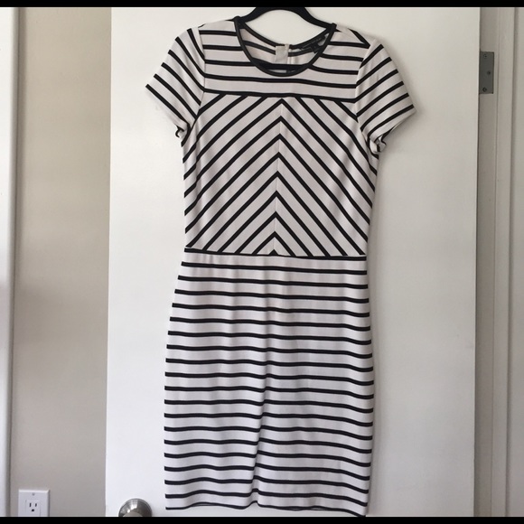 Banana Republic Dresses & Skirts - Black White Striped Banana Republic Dress size 8