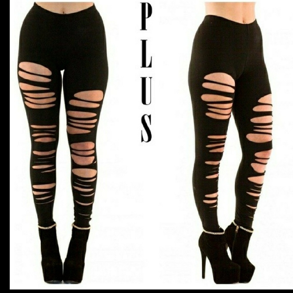 Leggings - Plus Black