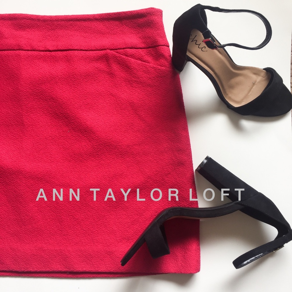 ✨ Host Pick • LOFT skirt • pink• plus • sz14