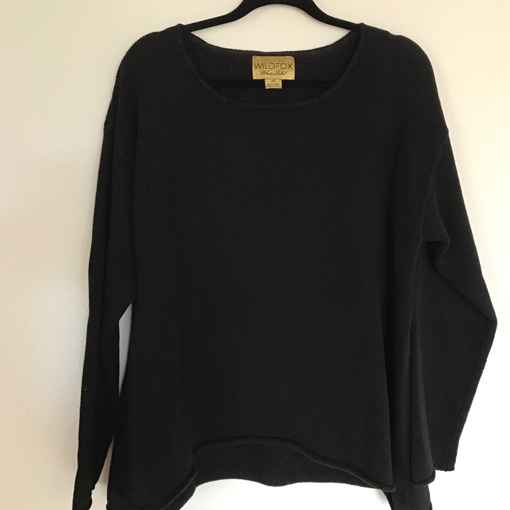 Wildfox White Label Knit Sweater - Solid Black