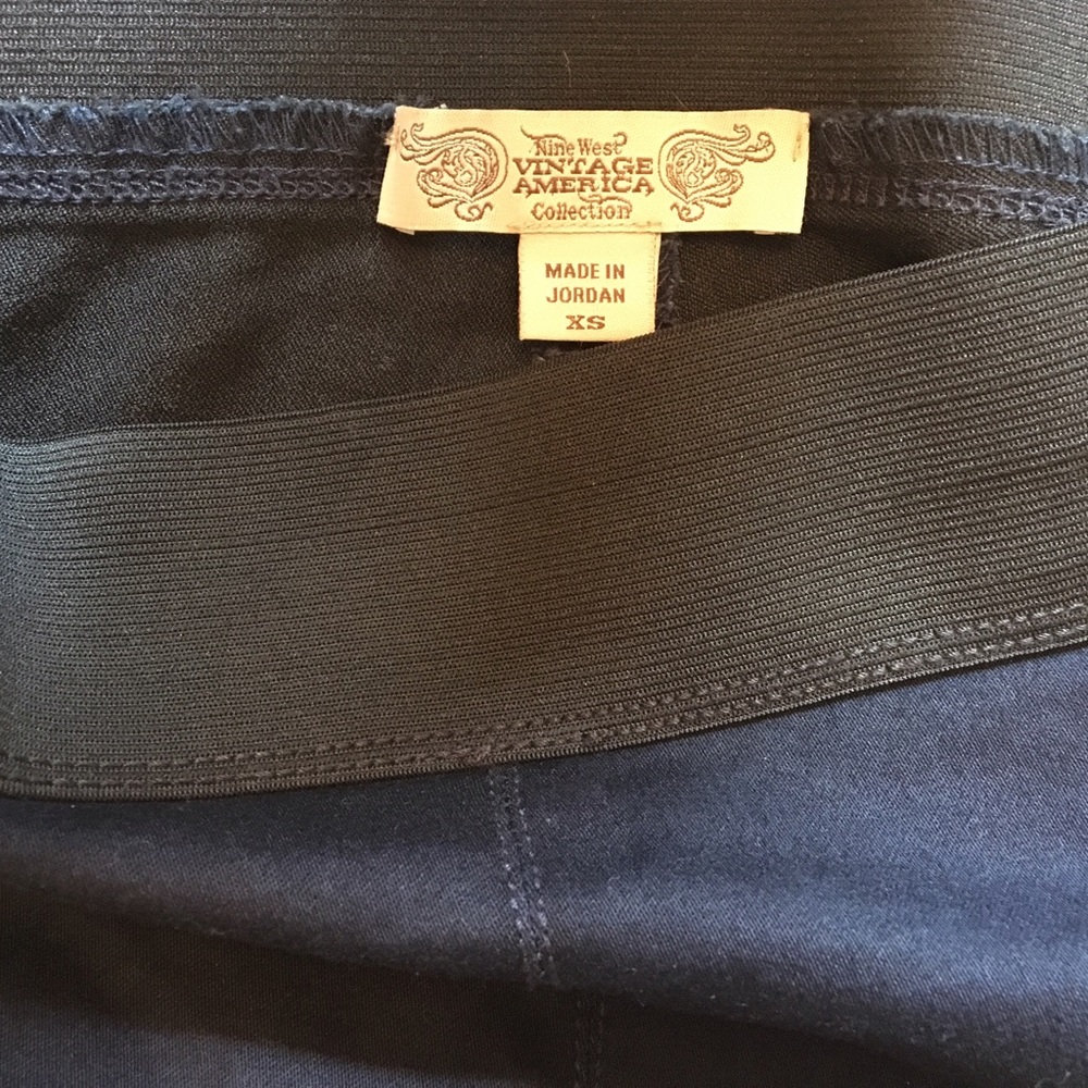 Nine West navy stretch legging pants xs - Picture 5 of 5