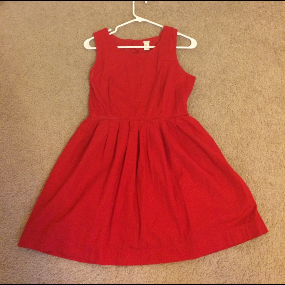 Whimsical red short dress