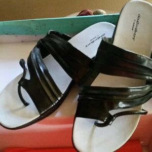 Cloudwalker Black Sandals size 9W