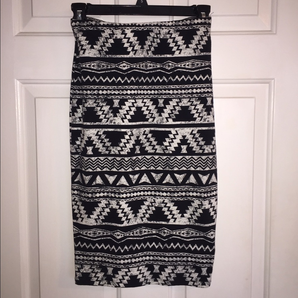 Tribal/Aztec Print Mini Skirt