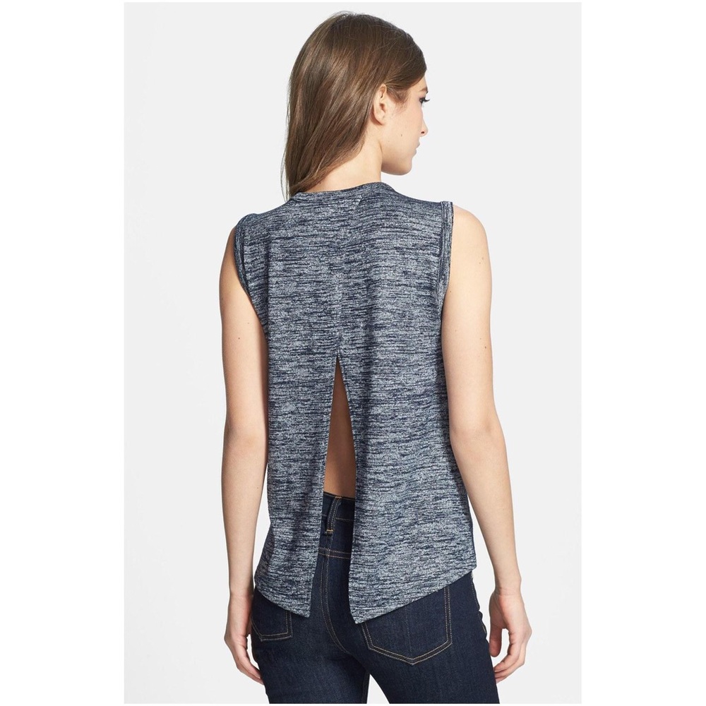 rag & bone/JEAN Split Back Marled Knit Tank