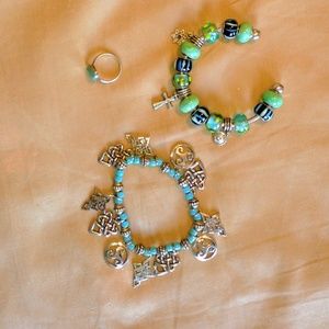 3 piece turquoise set