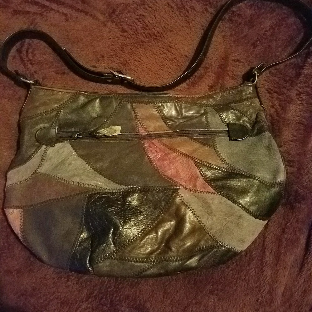 Muliti color shoulder bag purse