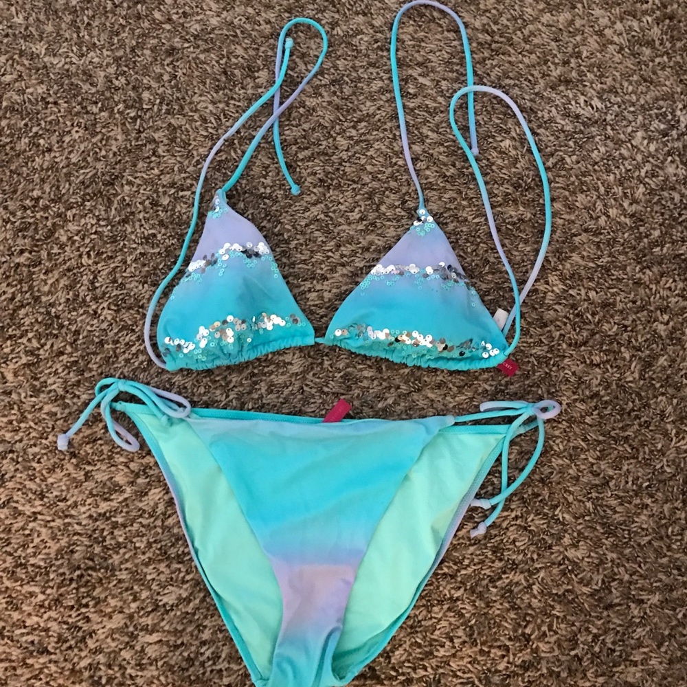Victoria's Secret large bikini with BLING 🦄💎