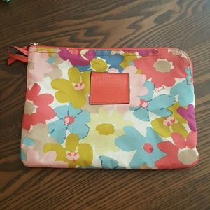 Flowered Coach makeup bag
