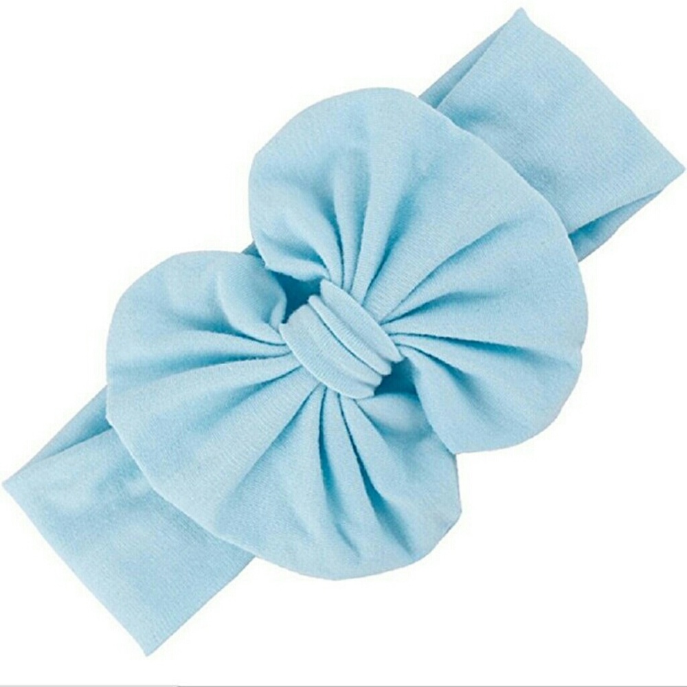 Baby Blue Bow Headband for Baby!