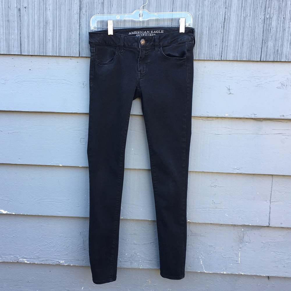 Black Jeggings Super Stretch Skinny Jeans pants AE