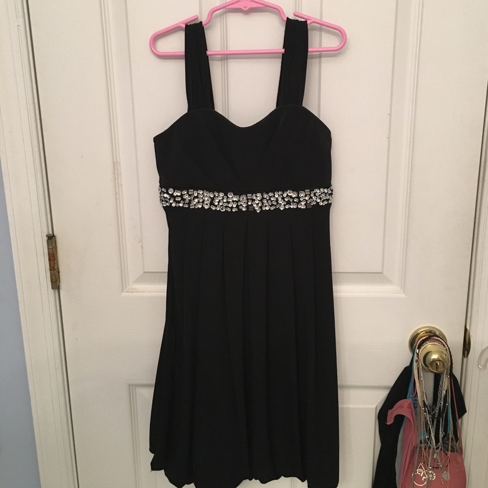 Formal Black Dress with Beading