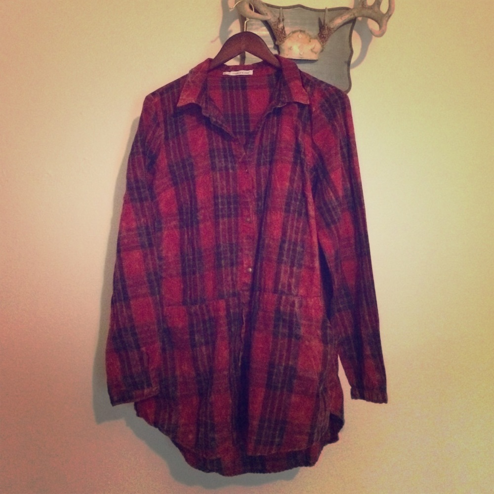 Adorable plaid tunic 💙❤️