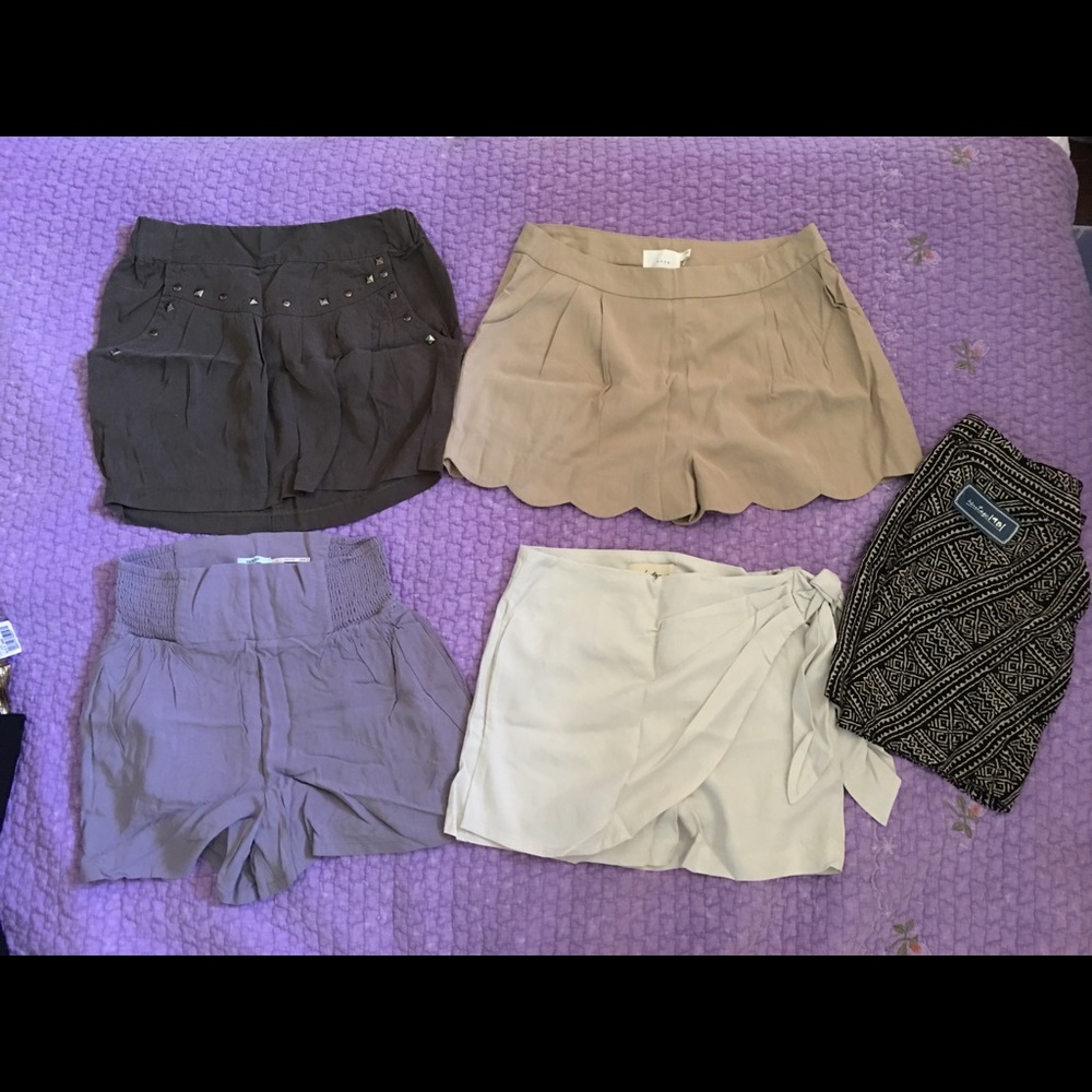 Urban Outfitters/F21 Neutral Short/Skort bundle