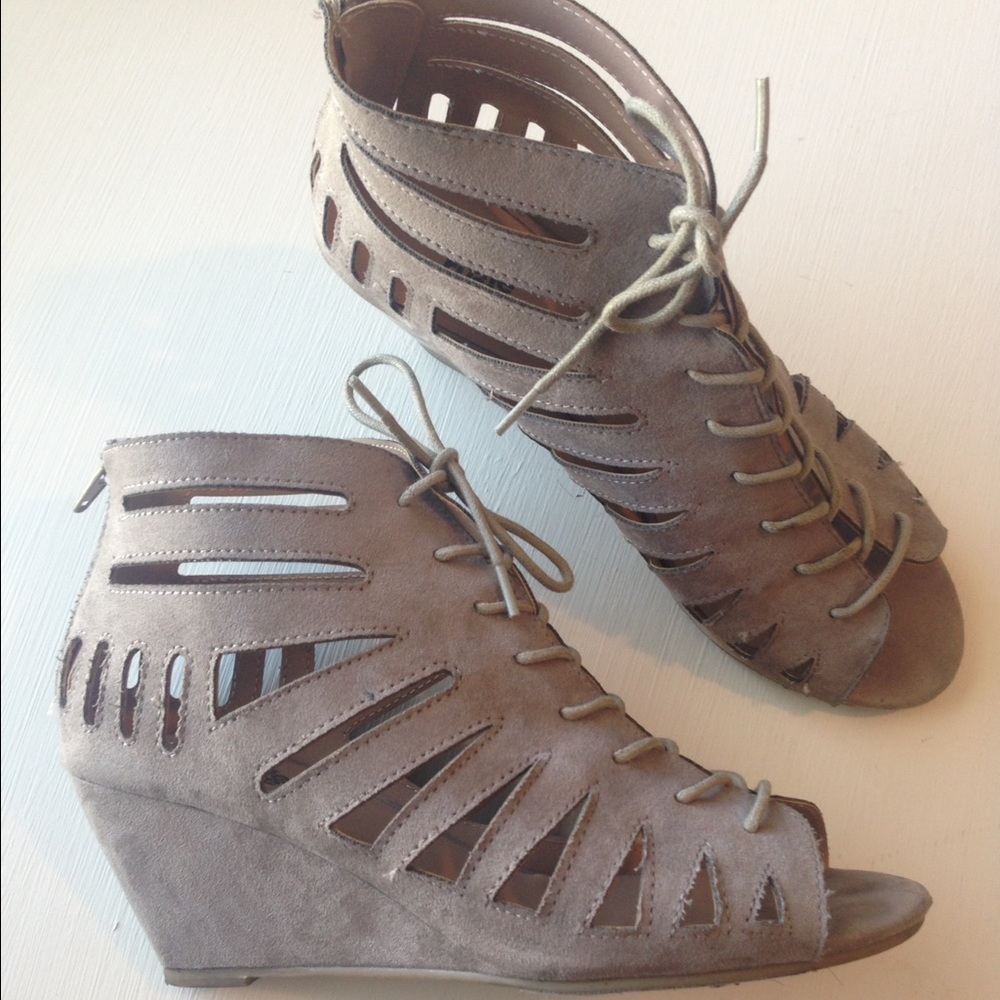 Taupe Belough Wedges