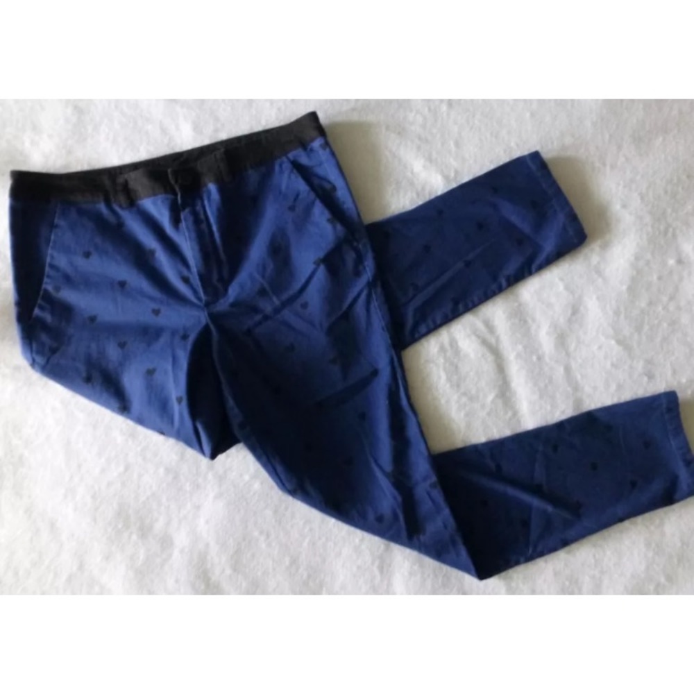 H&M Navy Blue Heart Pants