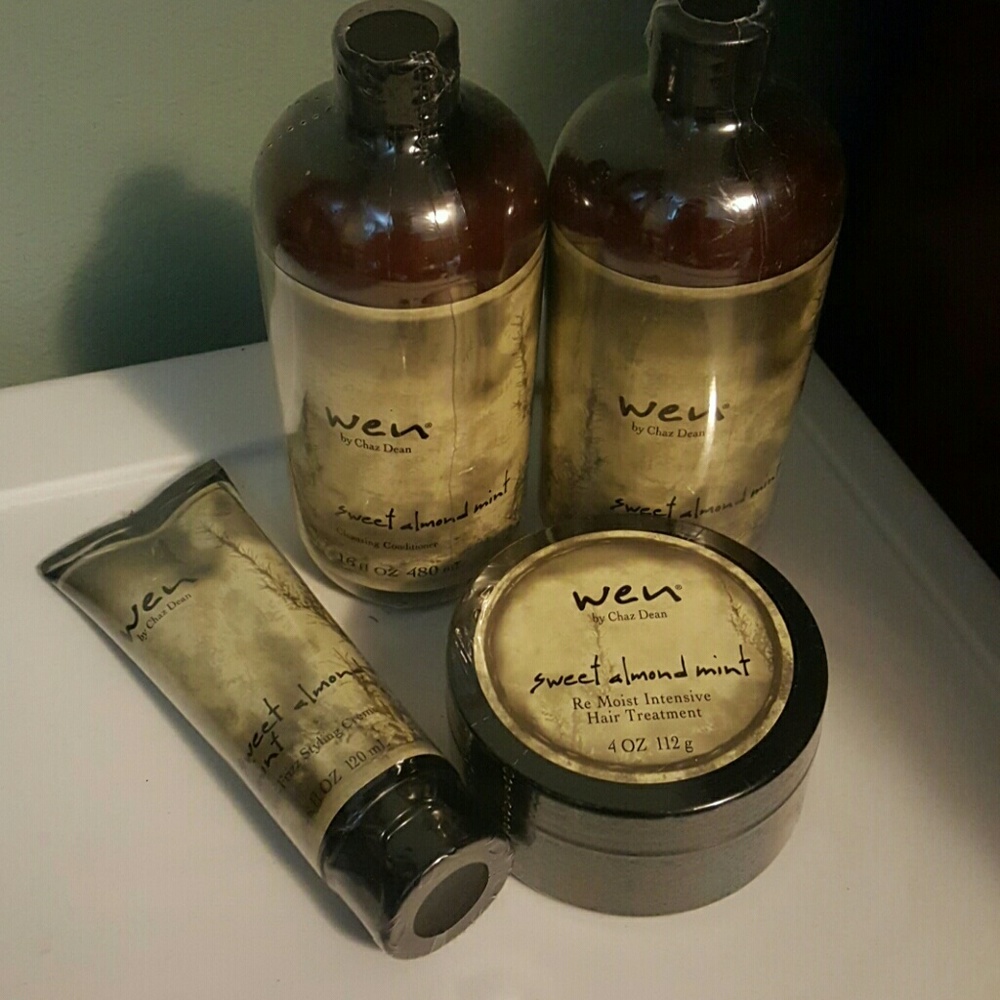 WEN sweet almond mint bundle