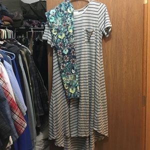 Brand New OS Spring leggings and XXS Grey Carly