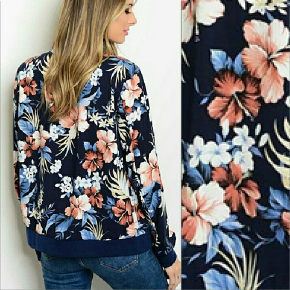 Floral bomber jacket - Picture 2 of 2