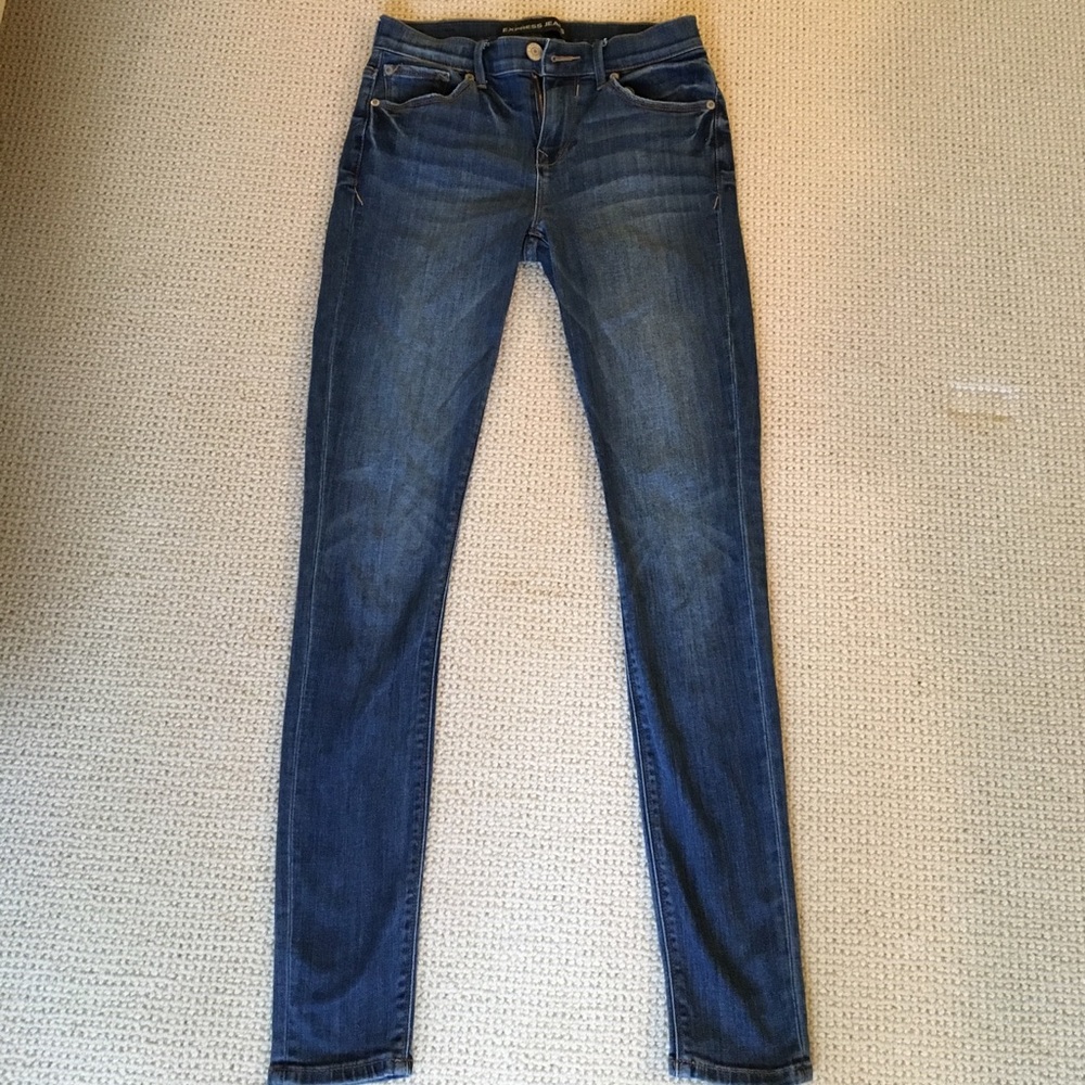 EXPRESS jeggings mid rise