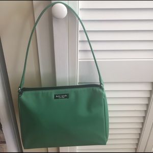 NWOT Kate Spade Nylon Green "Claire" Shoulder Bag