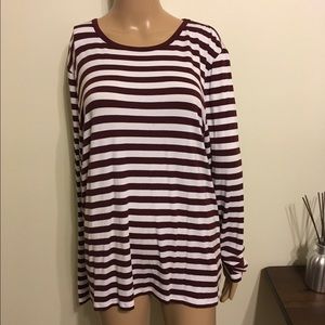NWT Michael Kors stripped long sleeve shirt