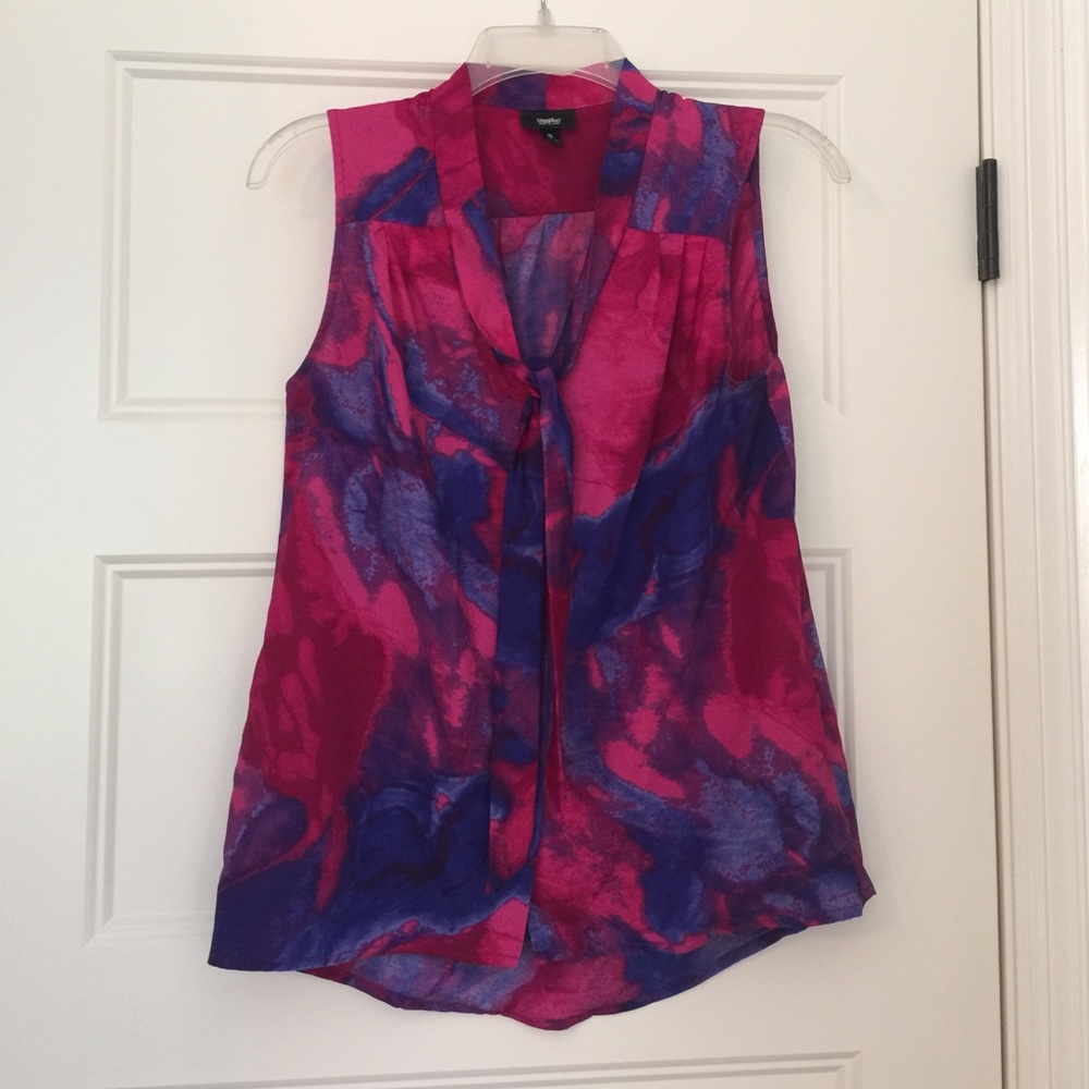 ☘️Mossimo Pink/Royal Blue Sleeveless Top