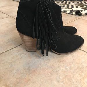 Fringe booties