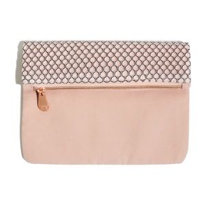 Blush color make up bag