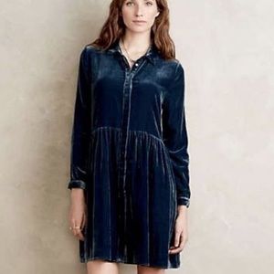 Velvet dress from Anthropologie