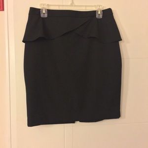 Express black peplum skirt NWT