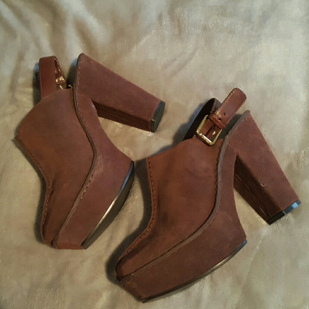 Michael Kors Suede Clog Heels