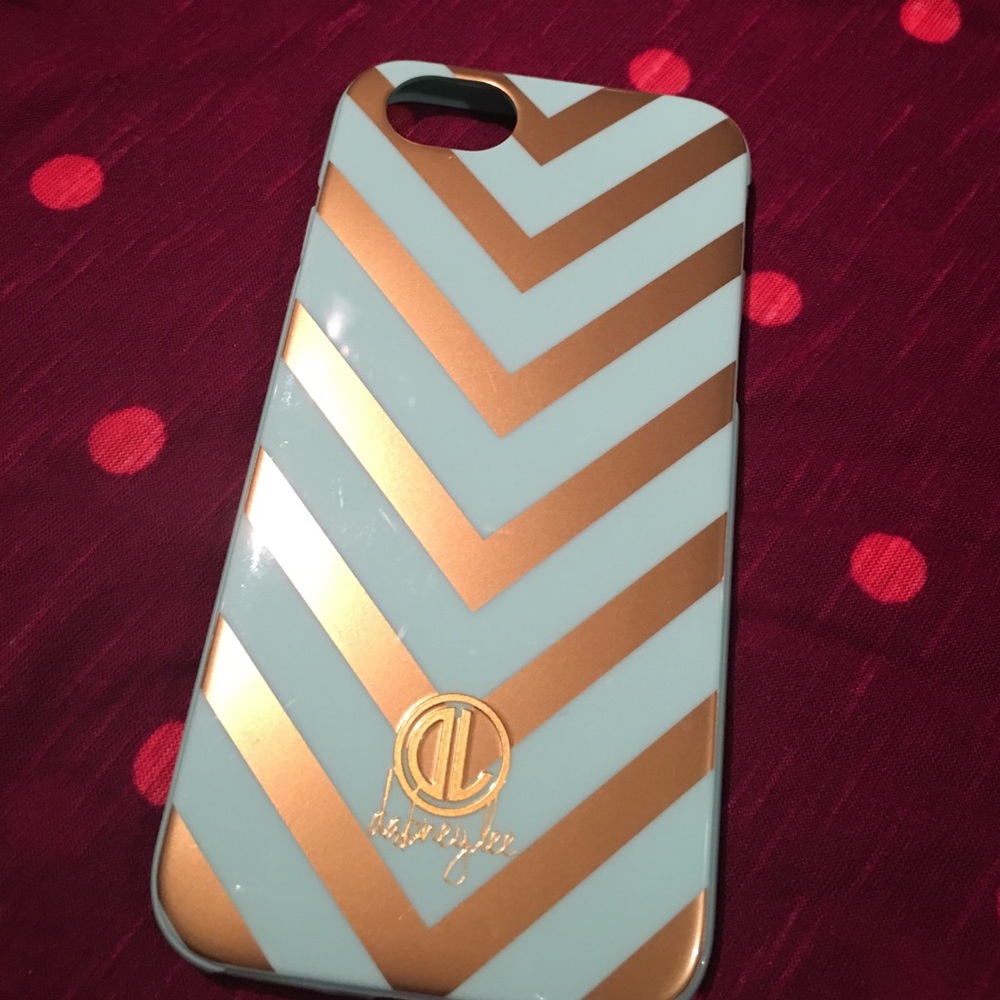 Teal and Gold iPhone 6/6s case