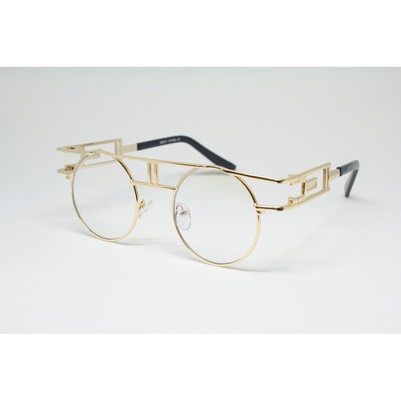 Last! Clear Trend Aviator Gold Rim Hipster Sunnies - Picture 4 of 4