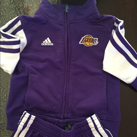Adidas Other - Lakers zip up jacket and pants