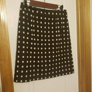 Ann Taylor Brown & tan skirt