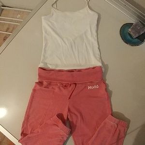 Girls 10 Mudd Lightweight Capris and White Cami