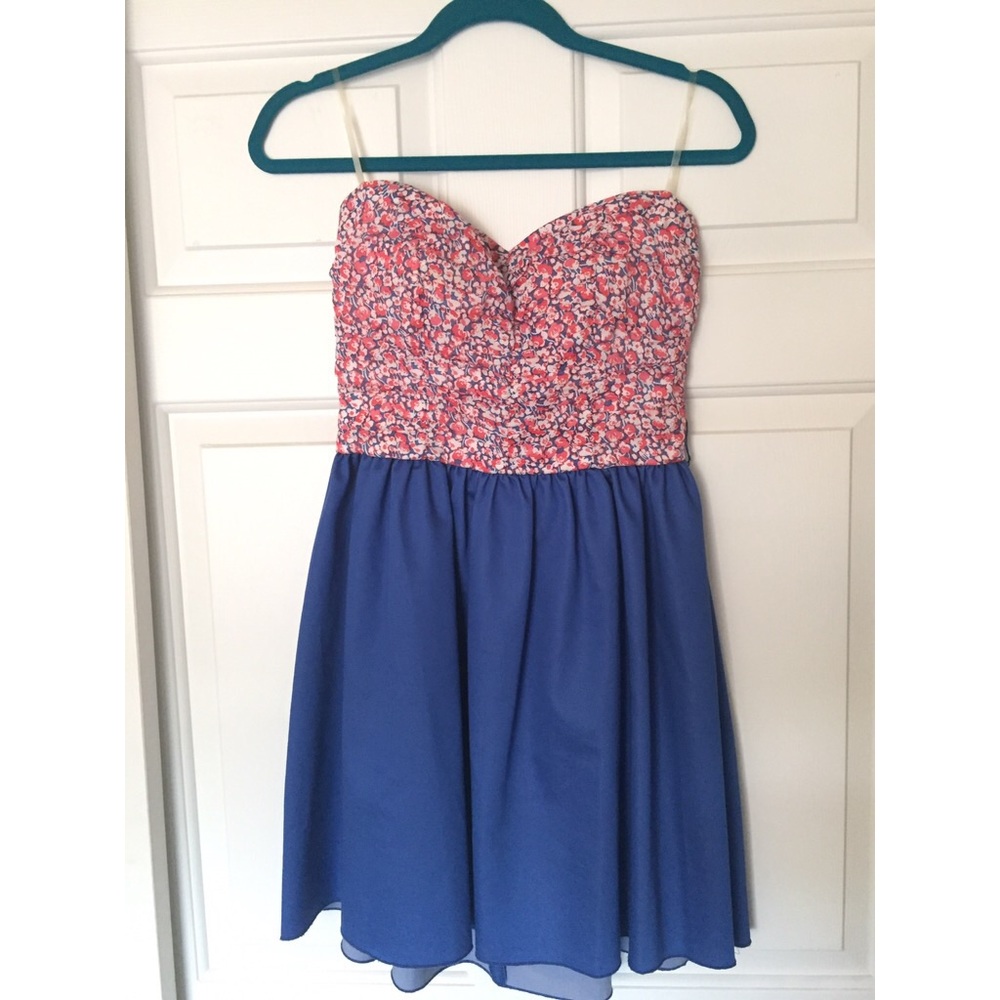 Strapless floral dress SZ 5