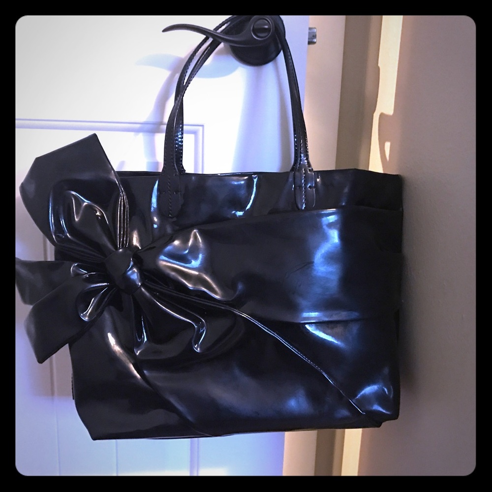 Authentic! Valentino patent bow tote bag