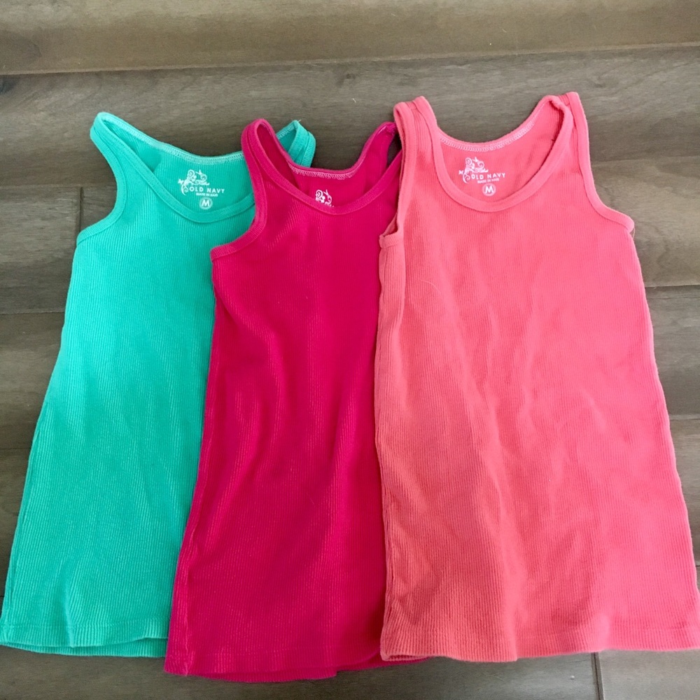 Old Navy kids ribbed tank tops set/3