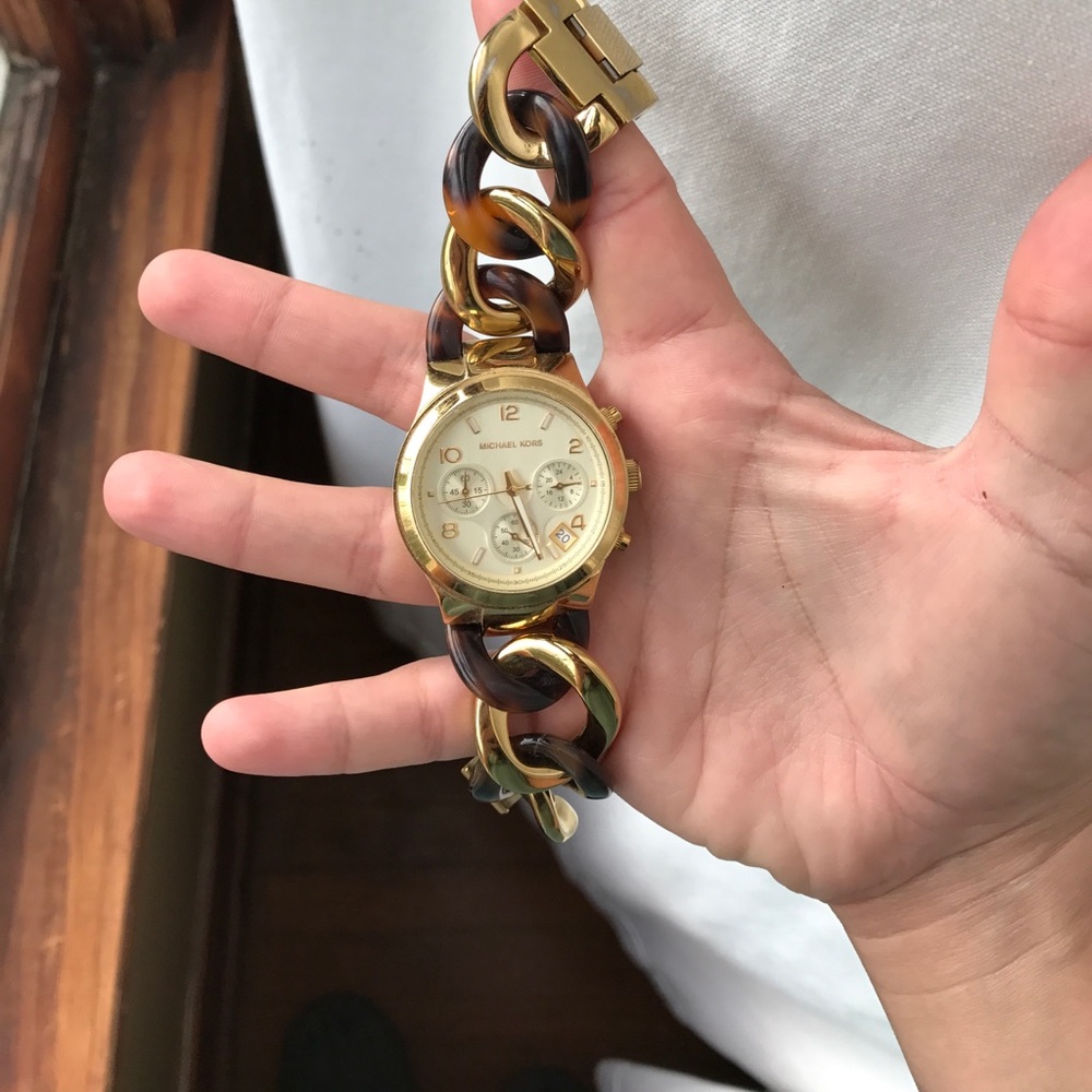 Michael Kors Tortoise Link Watch