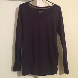 Purple maternity top