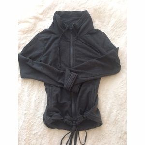 High neck zip up jacket