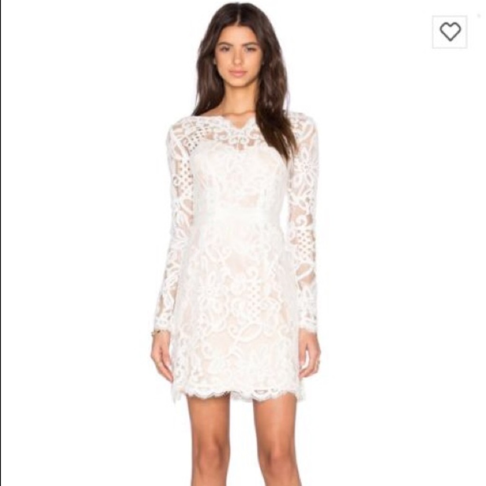 White lace mini dress size S Homebodii NWT