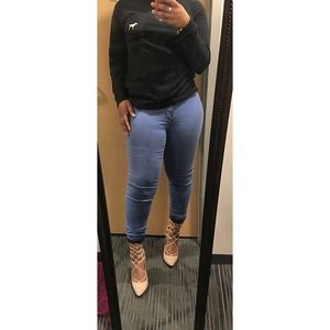 Fashion Nova Lace up Heels