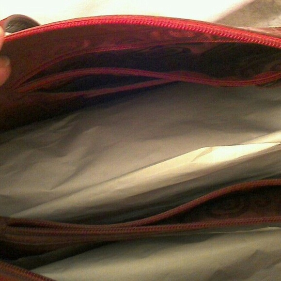 SOLD Brighton Red Purse w/ Dust Bag - Picture 4 of 7