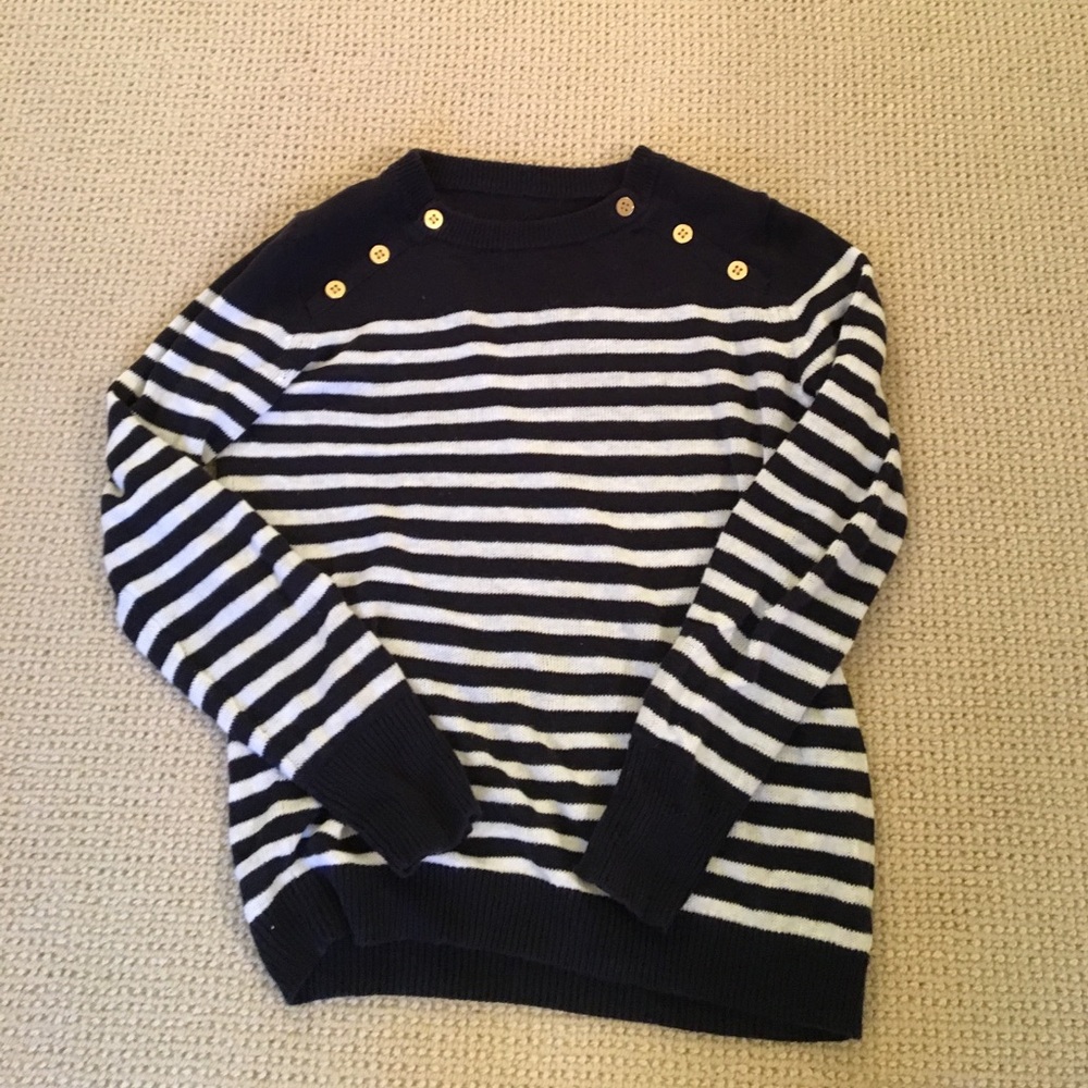 J CREW striped sweater