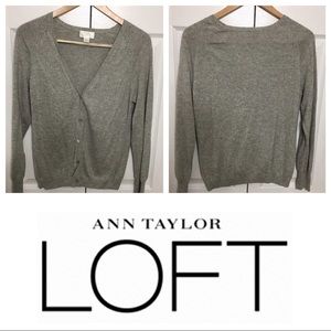 Ann Taylor Loft silk/cashmere cardigan