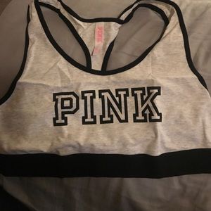 Pink Victoria secret sports bra (never worn)