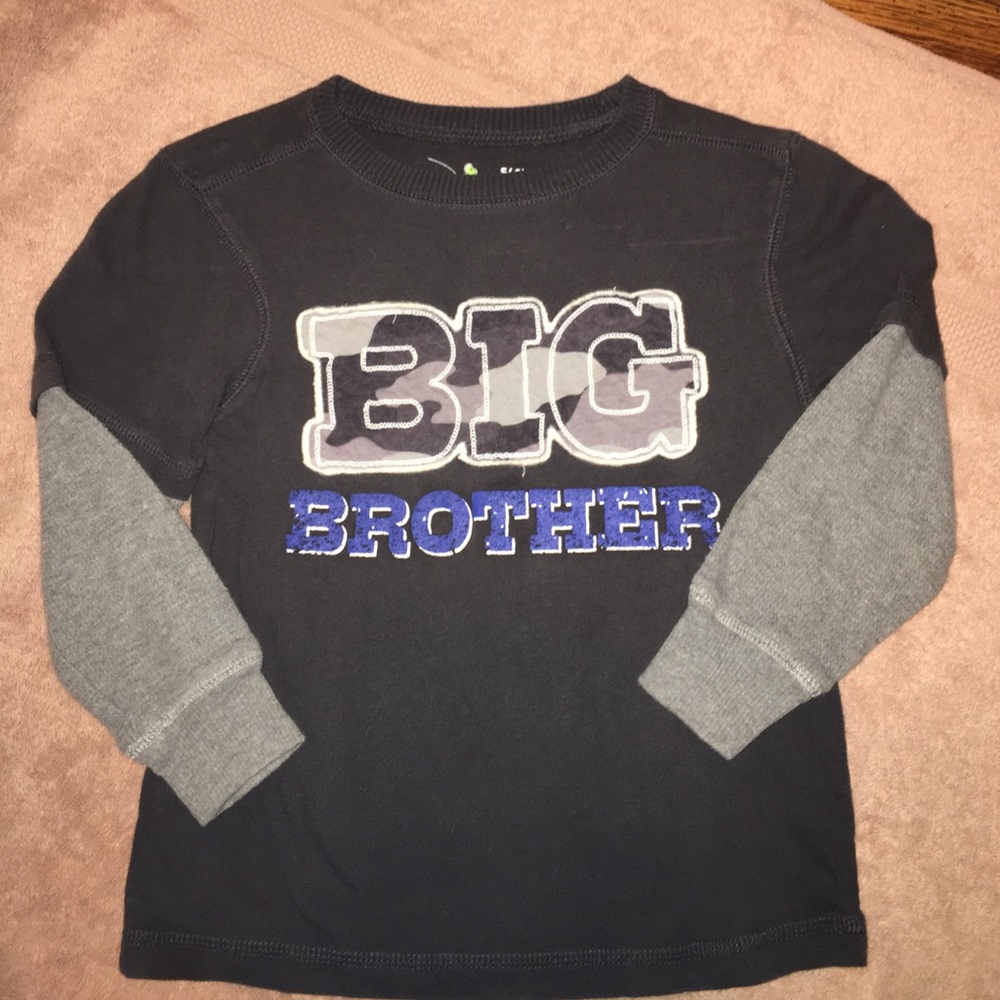 Boys long sleeve top 'big brother'